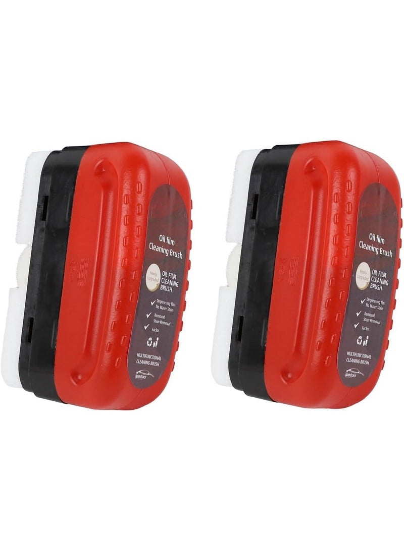 زوبا قطعتين من فرشاة تنظيف الزجاج 4 في 1 متعددة الاستخدامات – أداة مثالية لتنظيف الشبابيك والمرايات والزجاج بفعالية-171 - Image 2